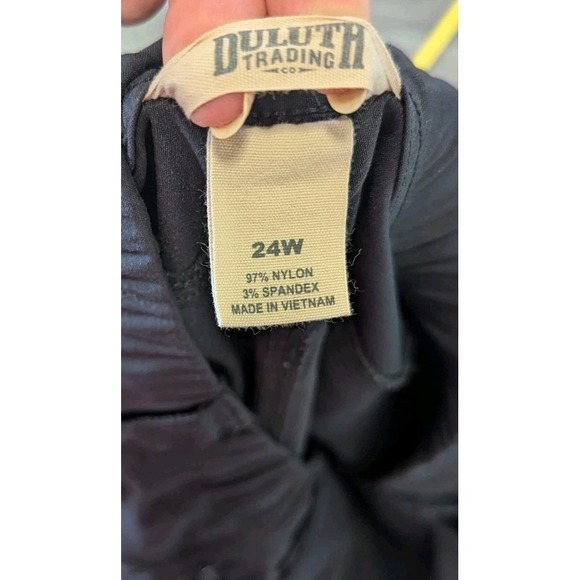 Duluth Trading Co Women 24W Dry on the Fly Navy Blue cargo shorts Nylon Stretch - Picture 3 of 10